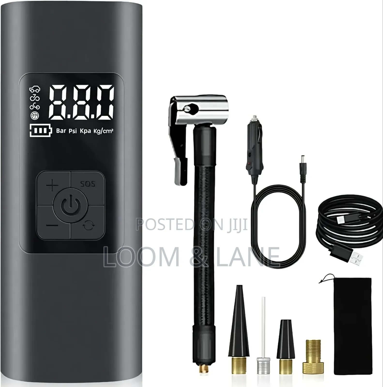 LLZ-668 Portable Cordless Air Compressor and Tyre Inflator.