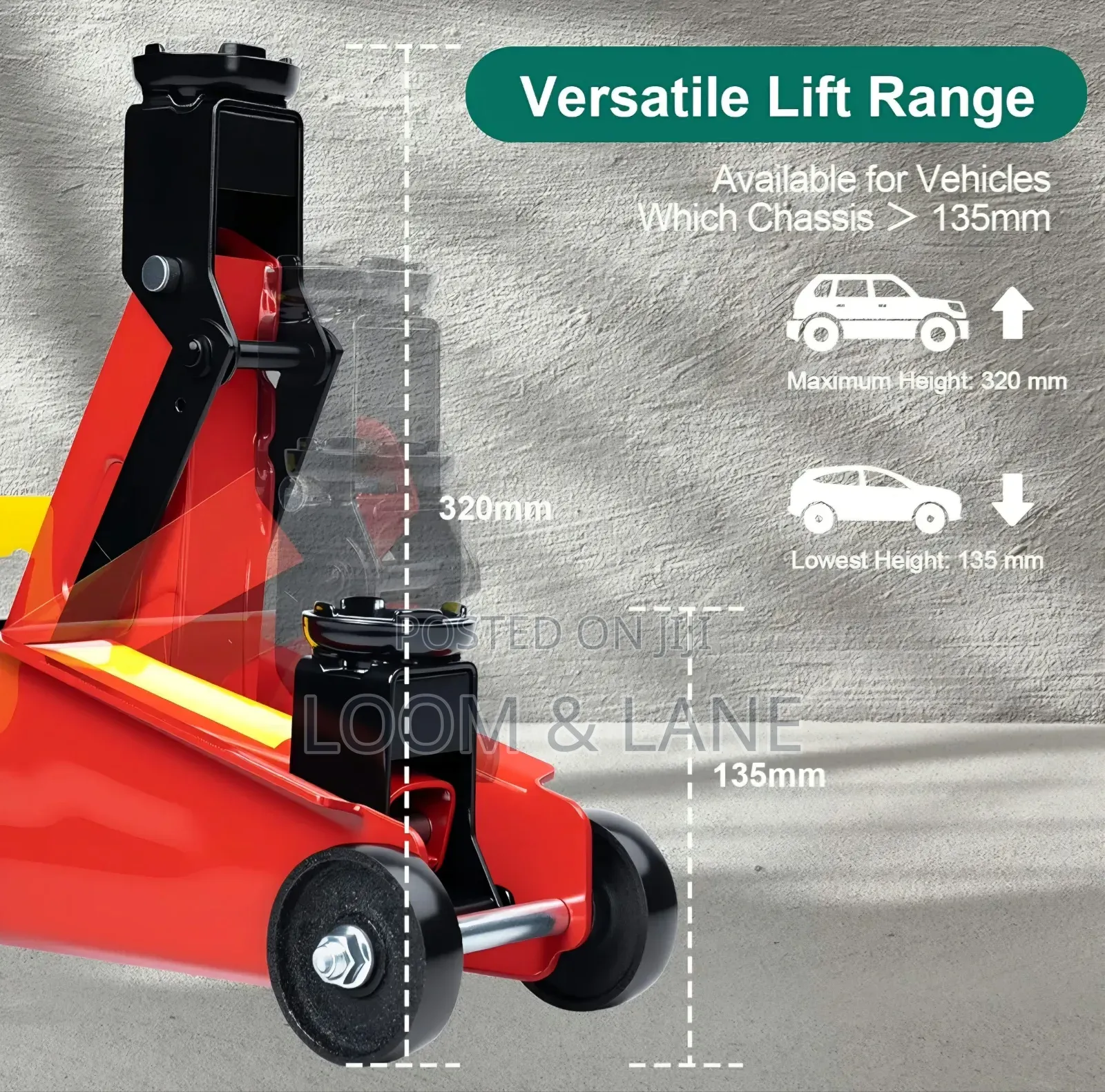 Trolley Jack With Hydraulic Piston Quick Lift Pump