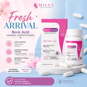 Dromaka Boric Acid Vaginal Suppositories 600mg 💗✨