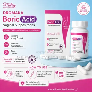 Dromaka Boric Acid Vaginal Suppositories 600mg 💗✨