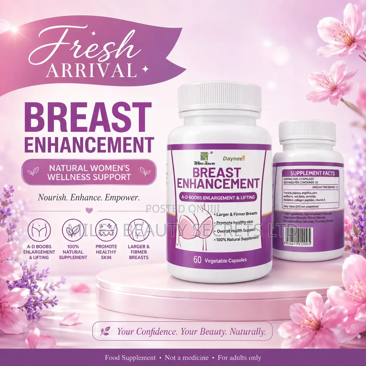 WinsTown Dayneel Breast Enhancement Capsules 💗✨