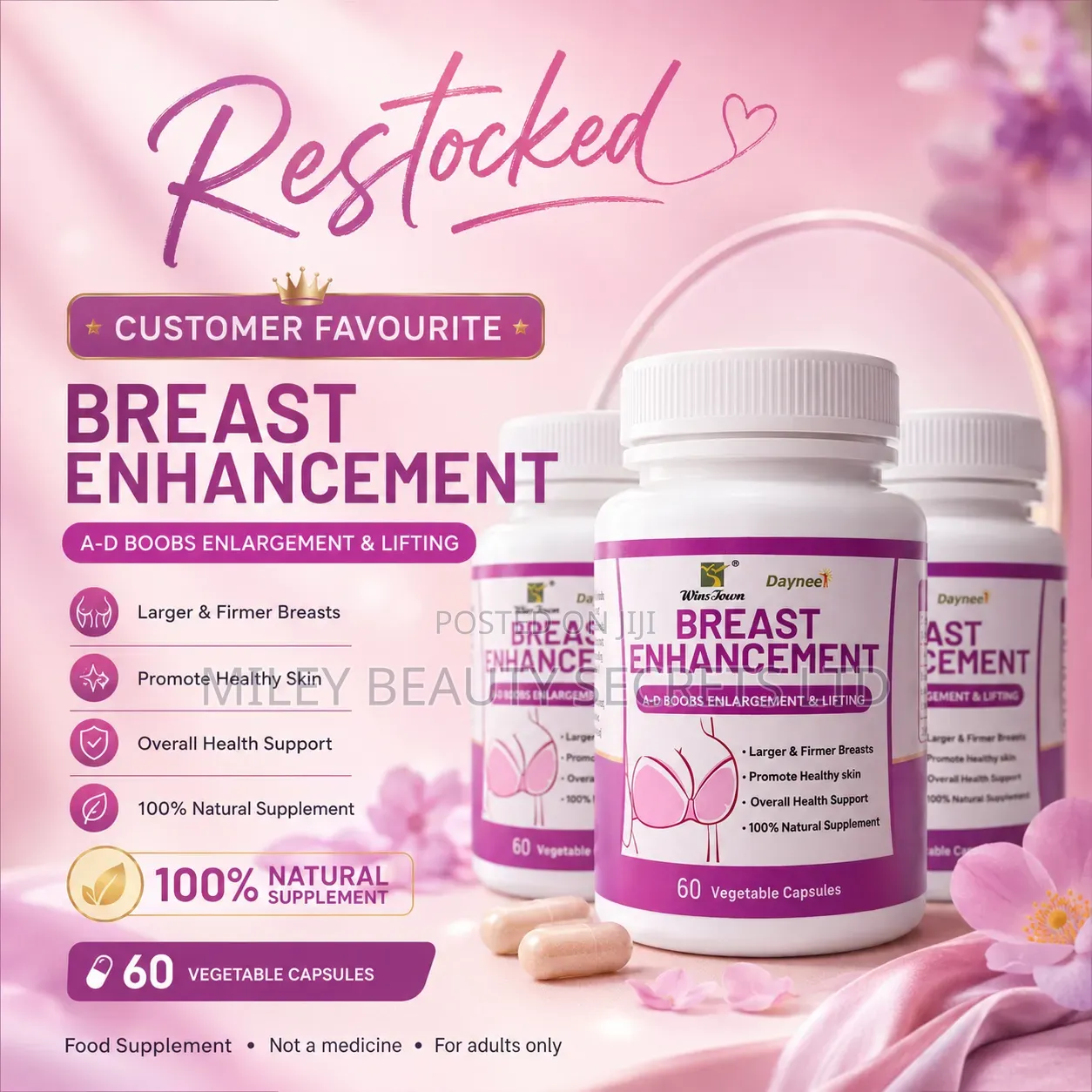 WinsTown Dayneel Breast Enhancement Capsules 💗✨