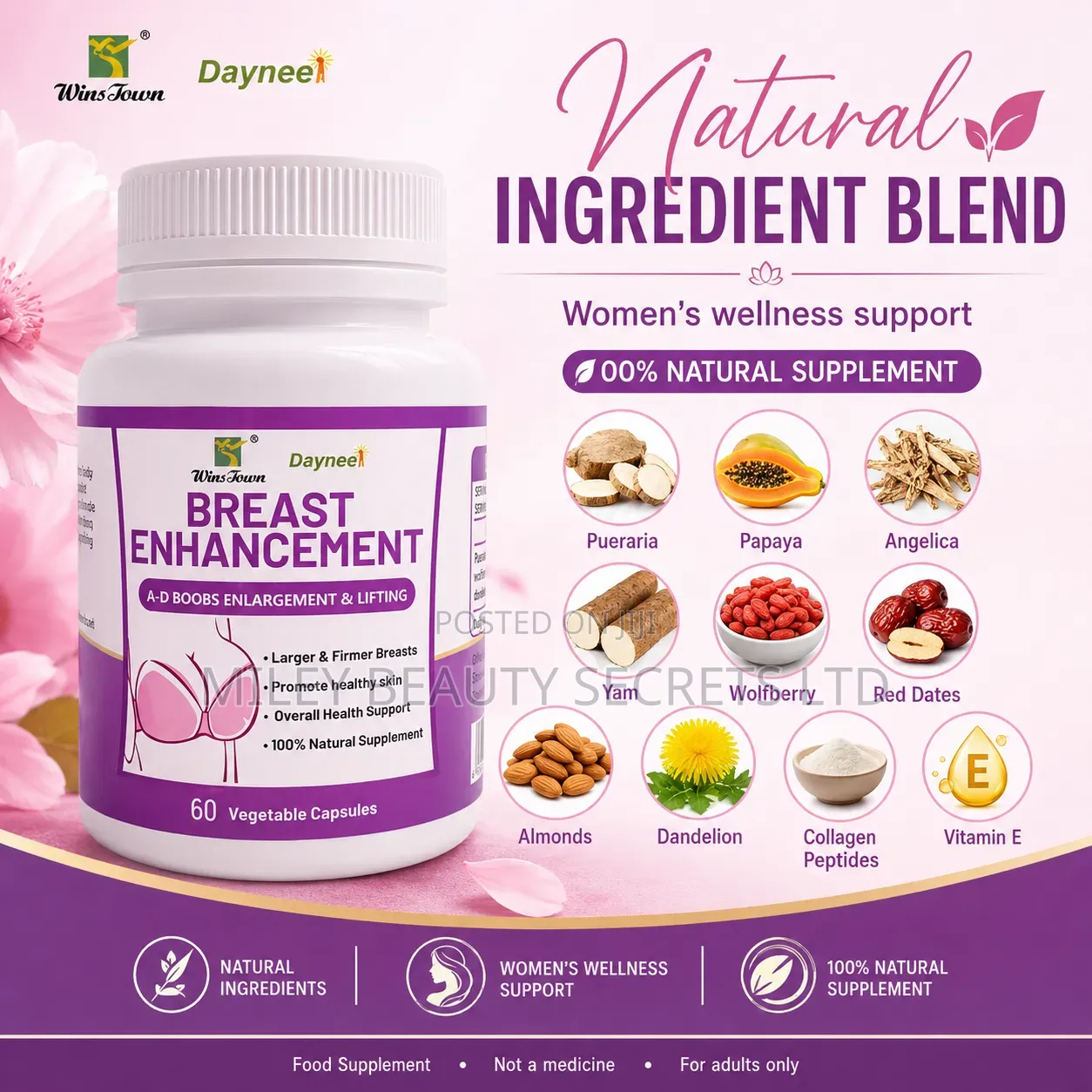 WinsTown Dayneel Breast Enhancement Capsules 💗✨