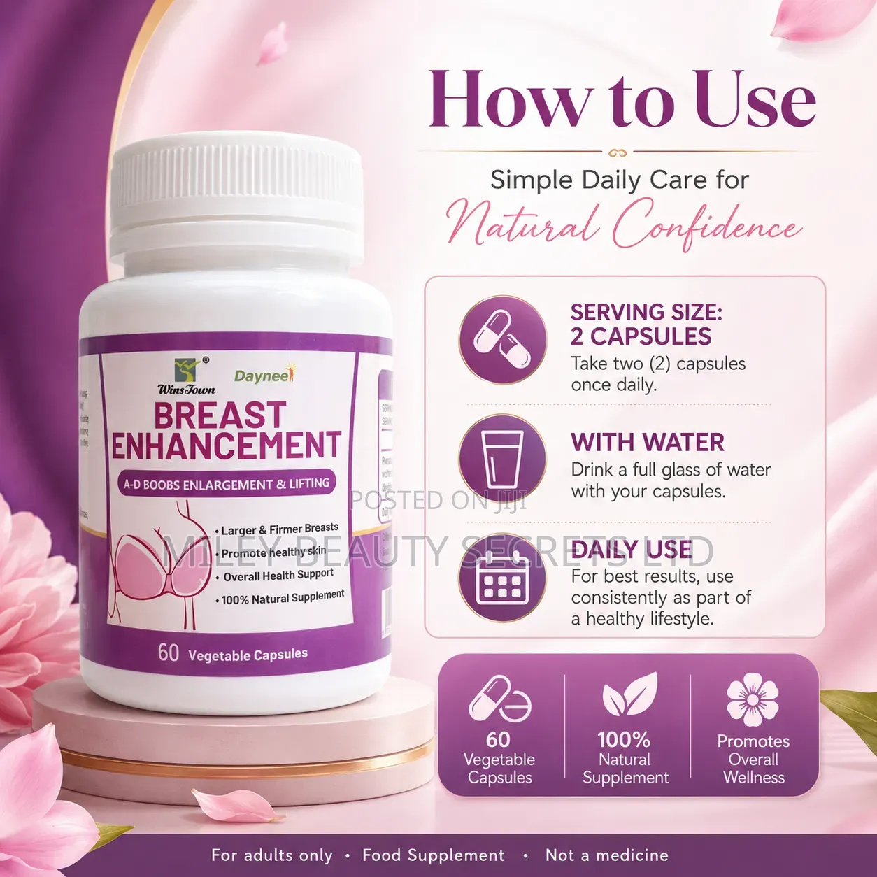 WinsTown Dayneel Breast Enhancement Capsules 💗✨