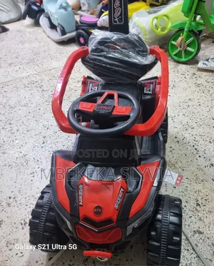 Kid's Toy Car-1-3 Years/ Toy Car With Remote Charger & Push Handle