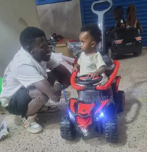 Kid's Toy Car-1-3 Years/ Toy Car With Remote Charger & Push Handle