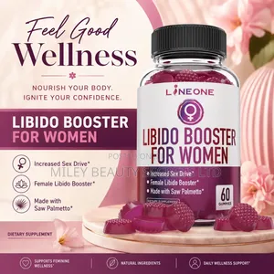 LINE ONE Libido Booster for Women – 60 Gummies
