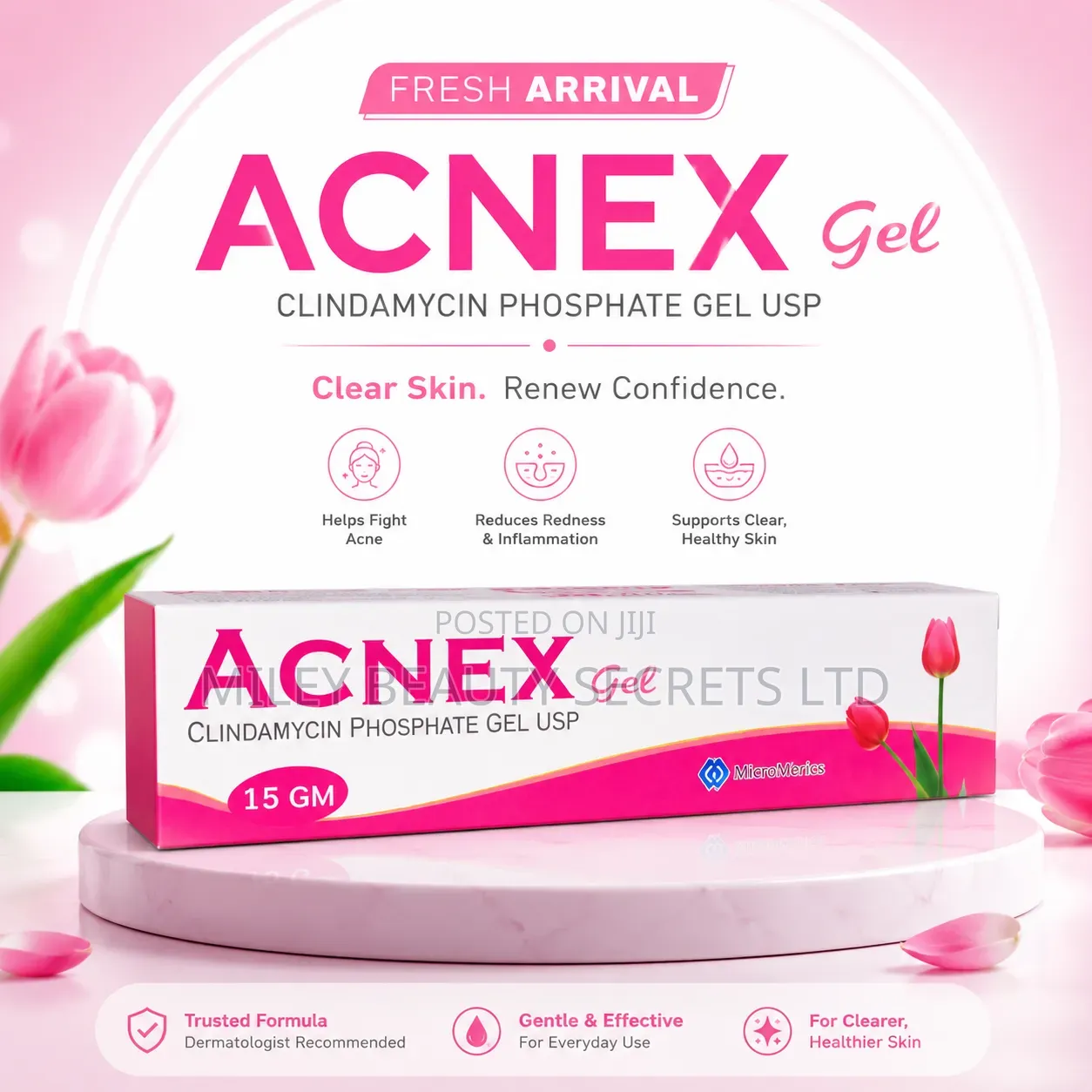 ACNEX Gel – Clindamycin Phosphate Gel USP, 15g 💗✨
