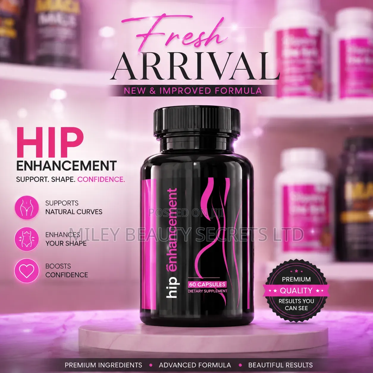 Hip Enhancement Capsules – 60 Capsules 💗✨