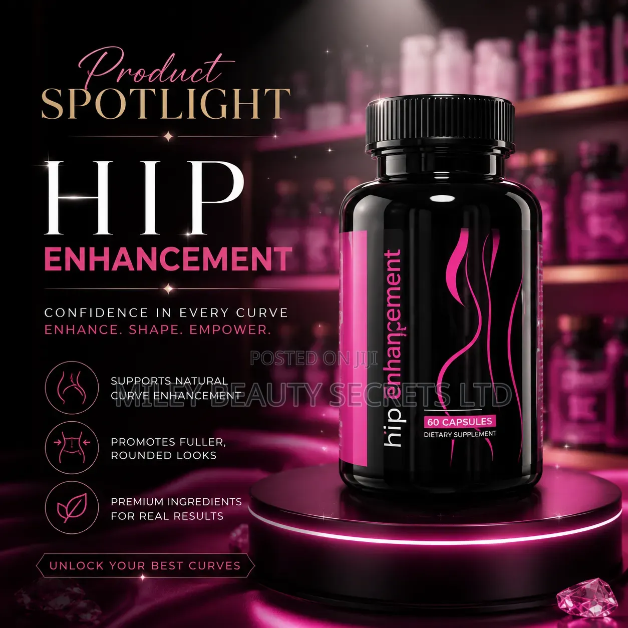 Hip Enhancement Capsules – 60 Capsules 💗✨