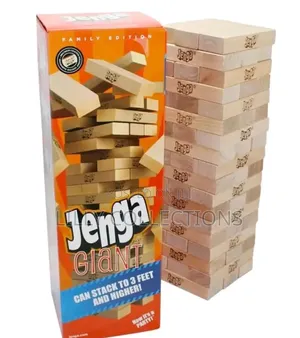 54 Wooden Jenga Blocks