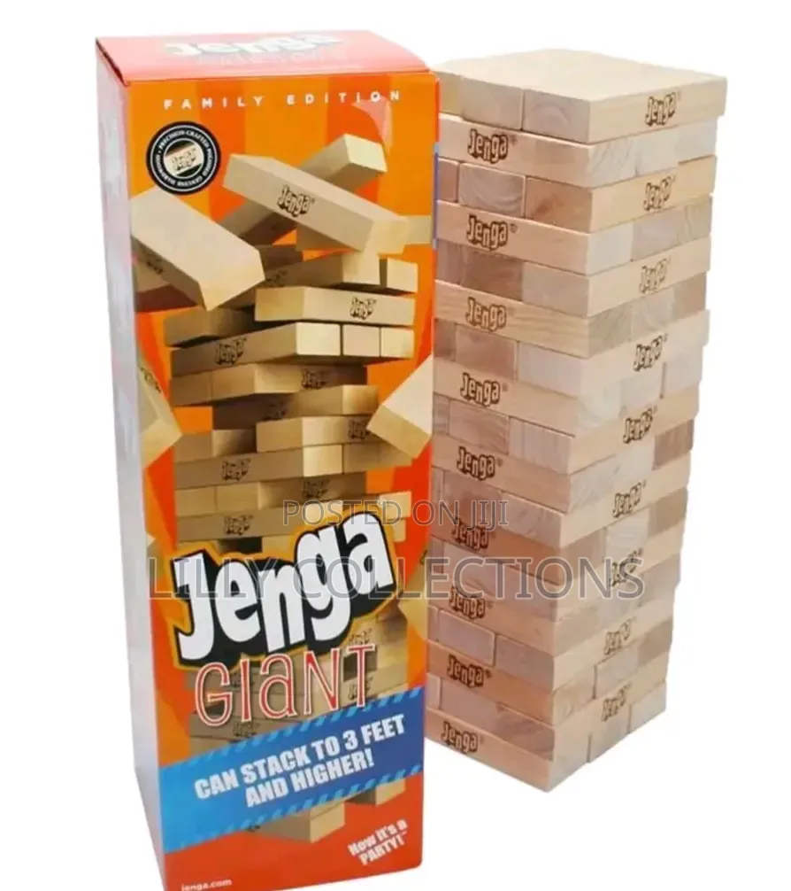 54 Wooden Jenga Blocks