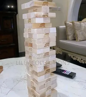 54 Wooden Jenga Blocks