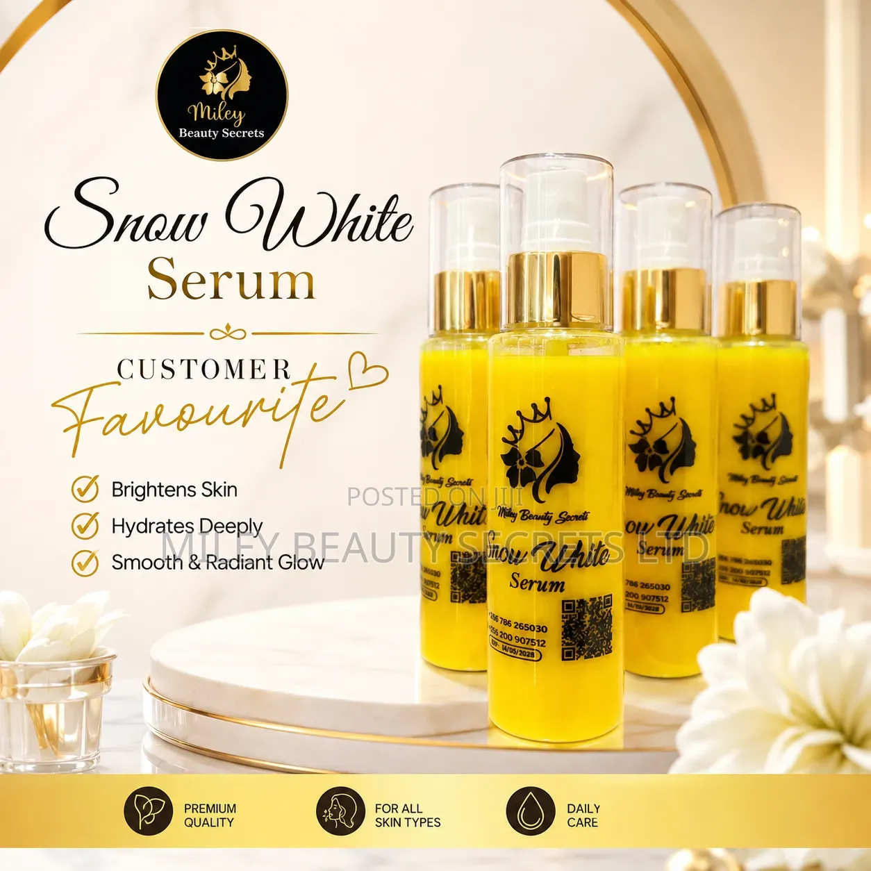 Miley Beauty Secrets Snow White Serum