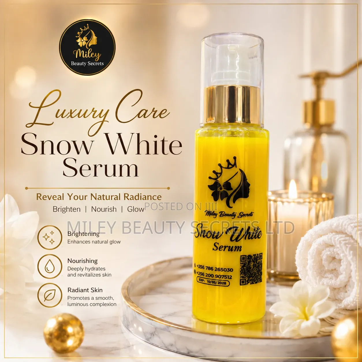 Miley Beauty Secrets Snow White Serum