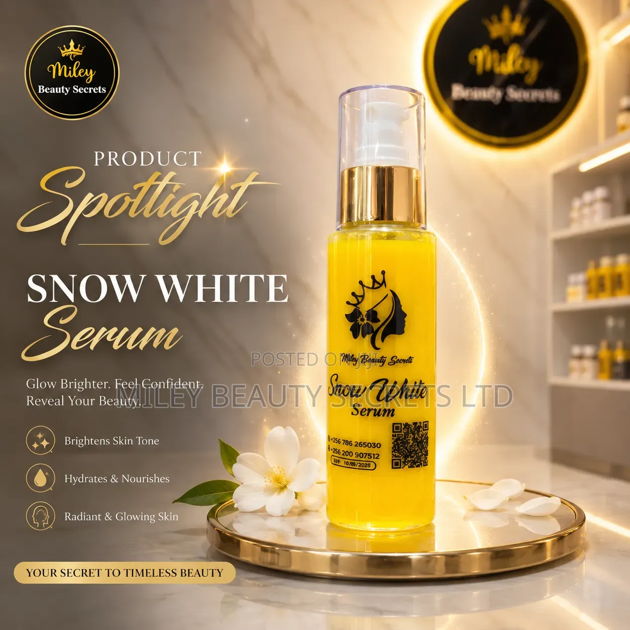 Miley Beauty Secrets Snow White Serum