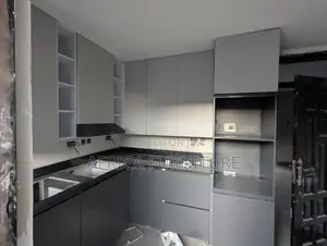 Morden  Grey Stylish Kitchen  Cabinet