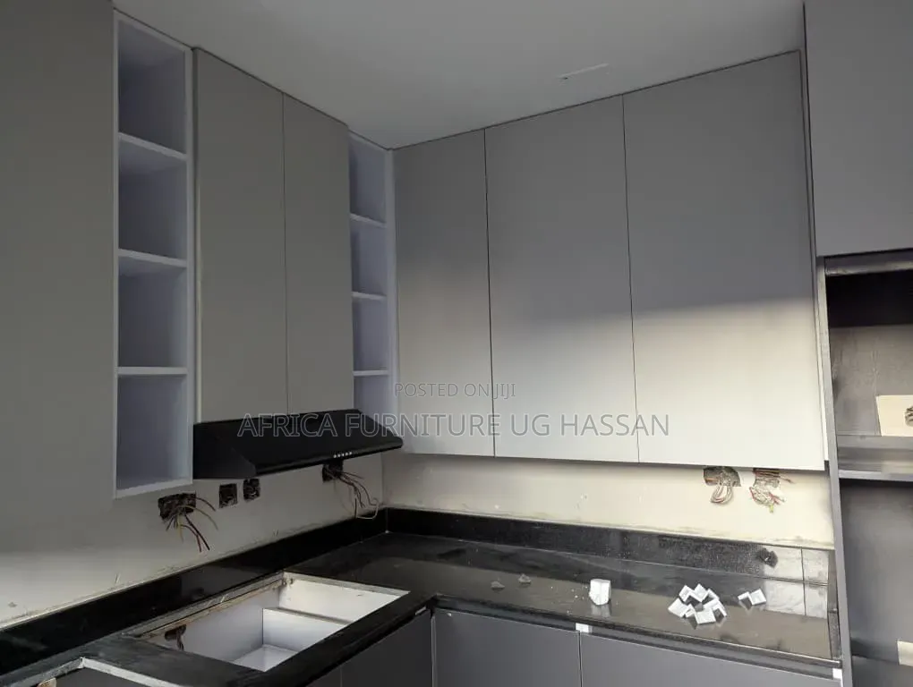 Morden  Grey Stylish Kitchen  Cabinet