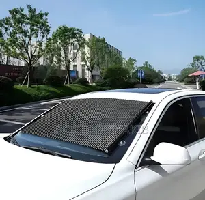 Retractable Suction-Cup Roller Car Sunshade