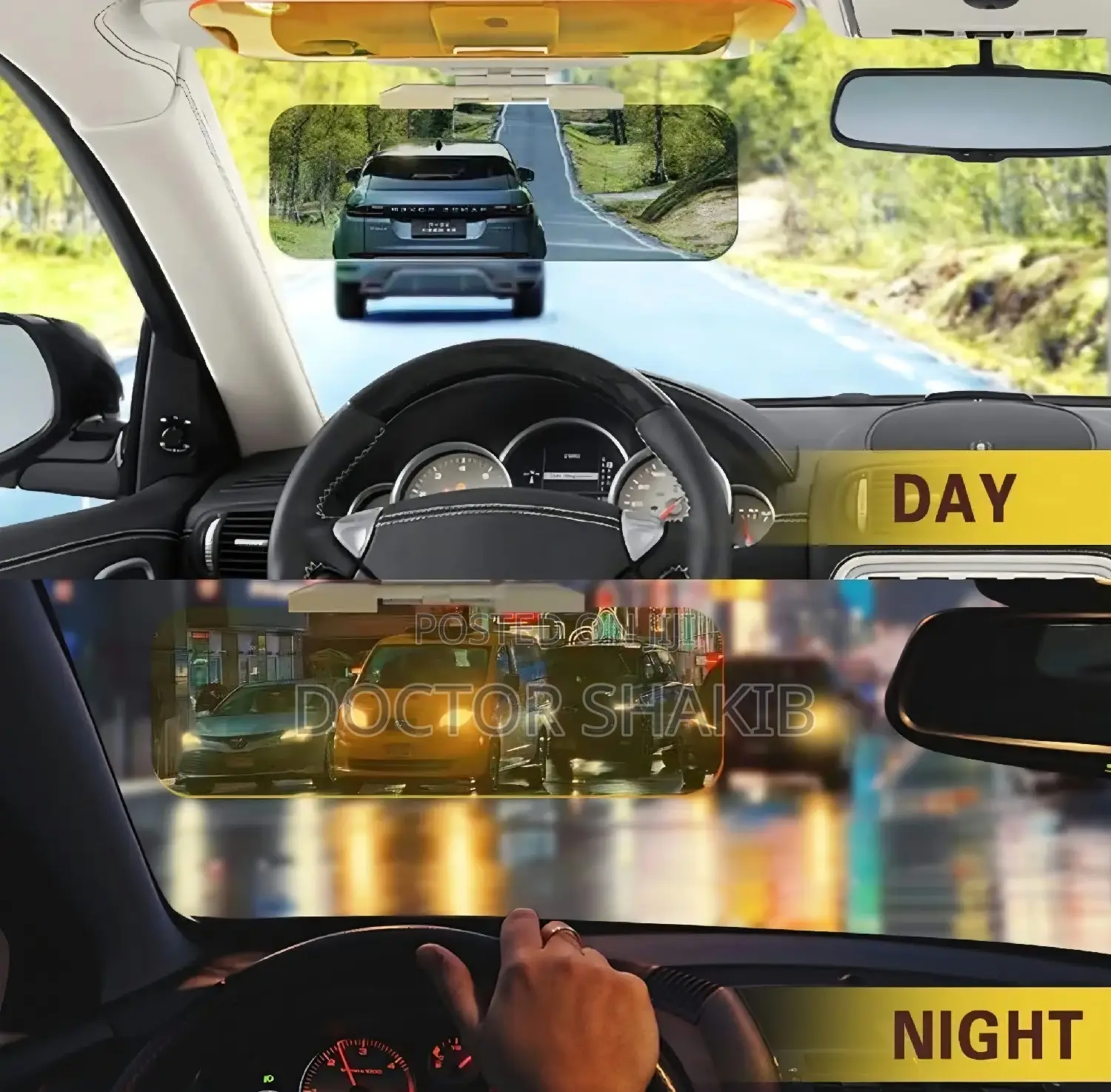 Car Day and Night Anti-Glare Visor