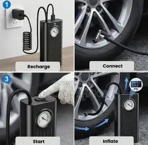 LLZ-668 Portable Cordless Air Compressor and Tyre Inflator.