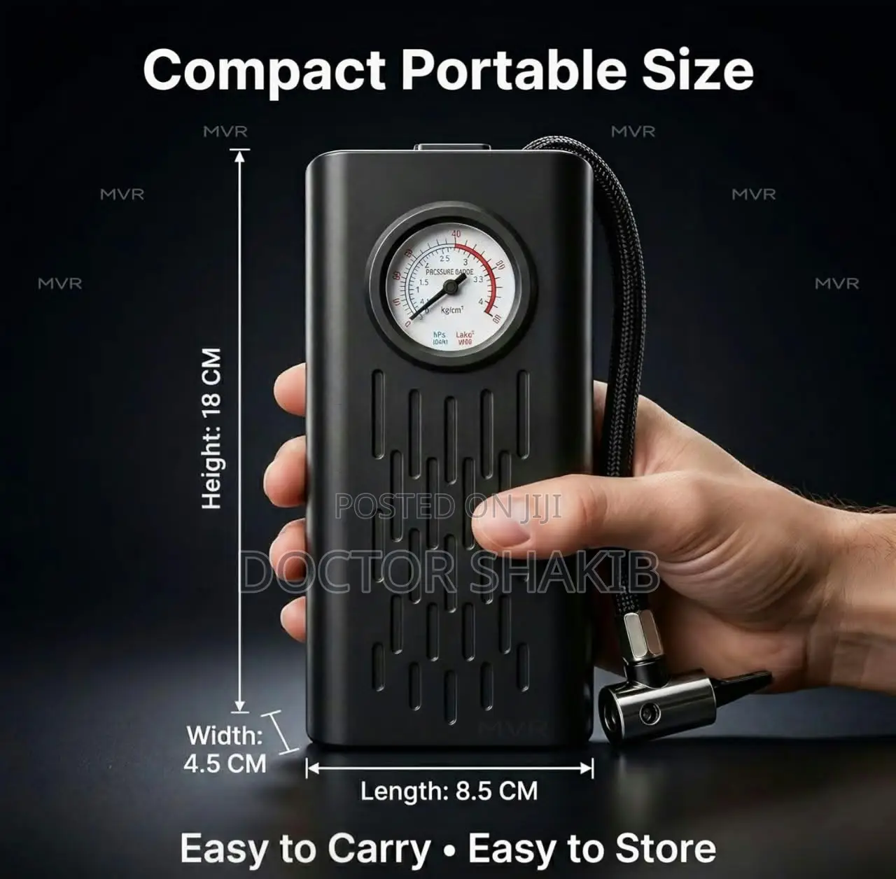 Cordless Air Pump for Car & Bike Tyres