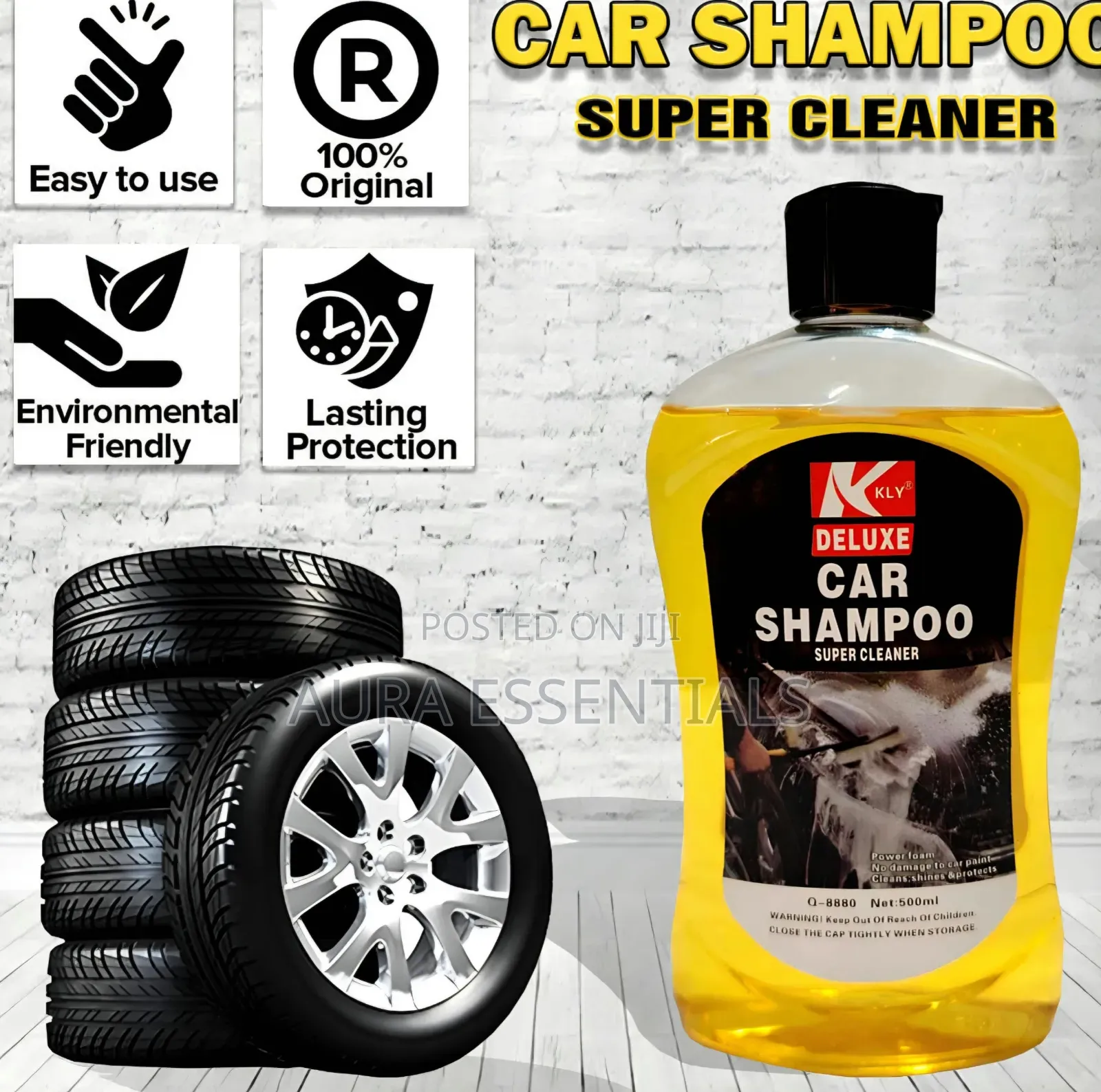 500ml Bottle of Deluxe Car Shampoo Super Cleaner