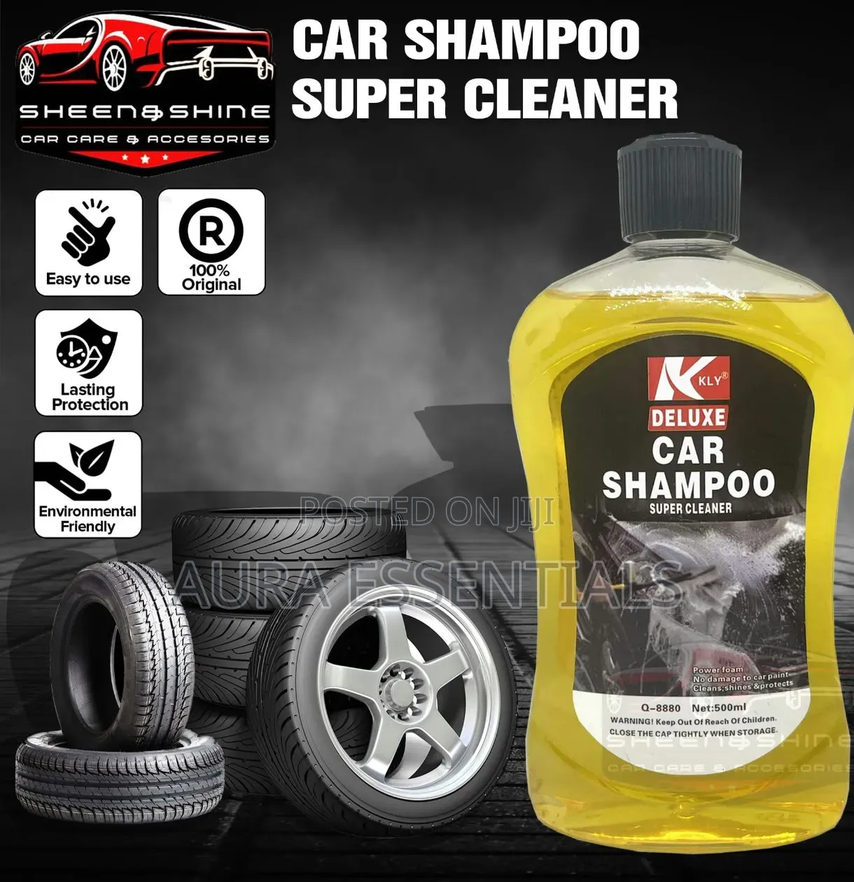 500ml Bottle of Deluxe Car Shampoo Super Cleaner