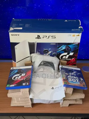 Brand New Ps5 Slim Disc With Gta 6, Astro Bot and Grand Turismo 7 CDS