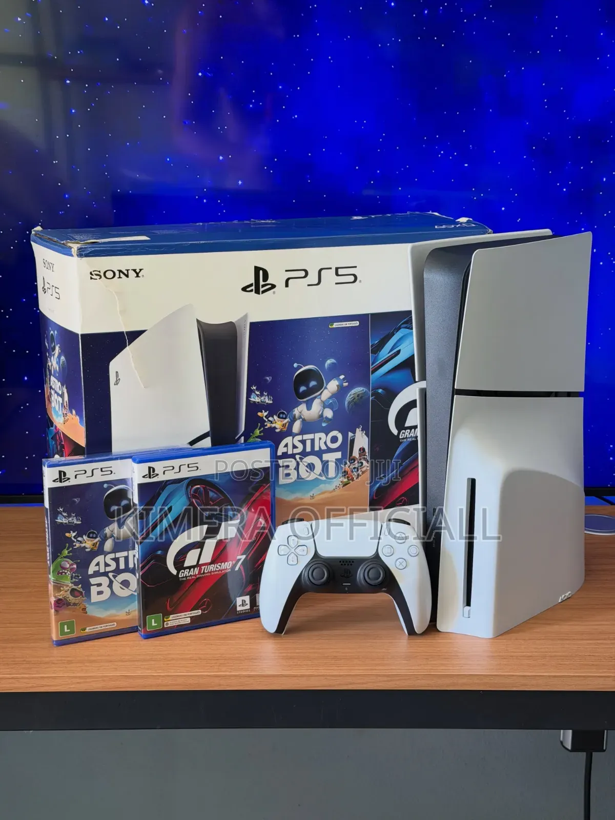 Brand New Sony Ps5 Slim Disc Edition Console Bundle + 3 Blockbuster
