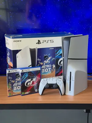 Brand New Sony Ps5 Slim Disc Edition Console Bundle + 3 Blockbuster