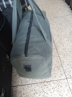 A Green Canvas Travel Bag
