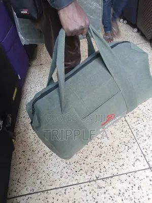 A Green Canvas Travel Bag