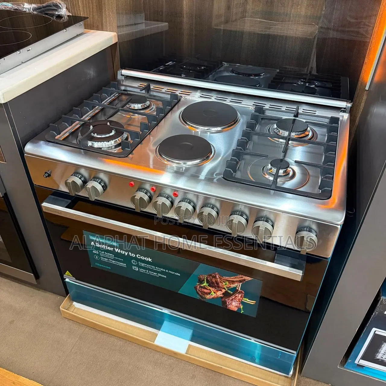 Hisense 90x60cm Gas and Electric Cooker