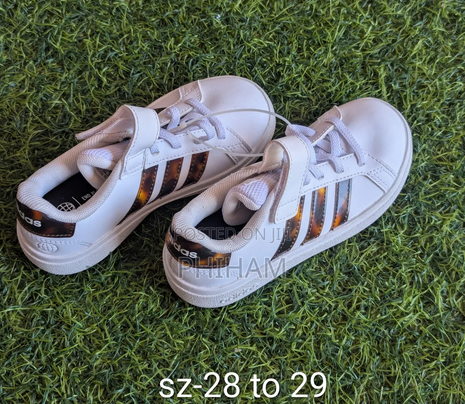 Kids White Adidas Sneakers