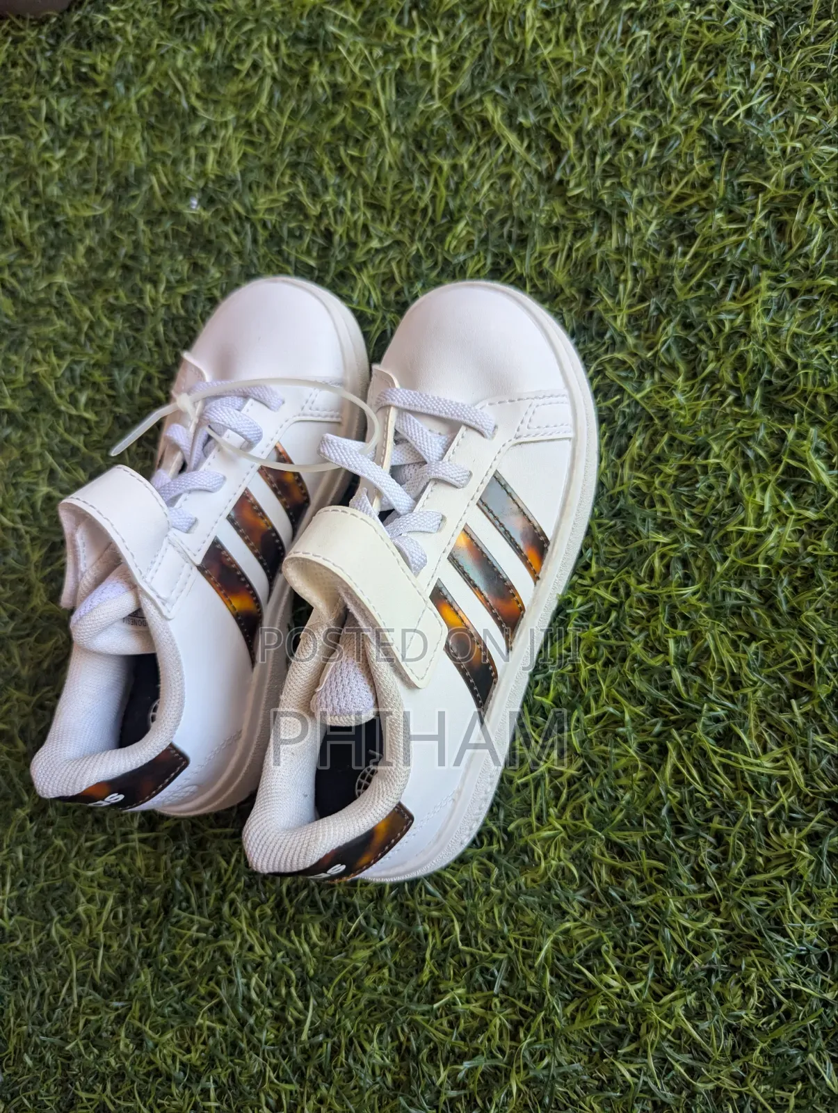 Kids White Adidas Sneakers