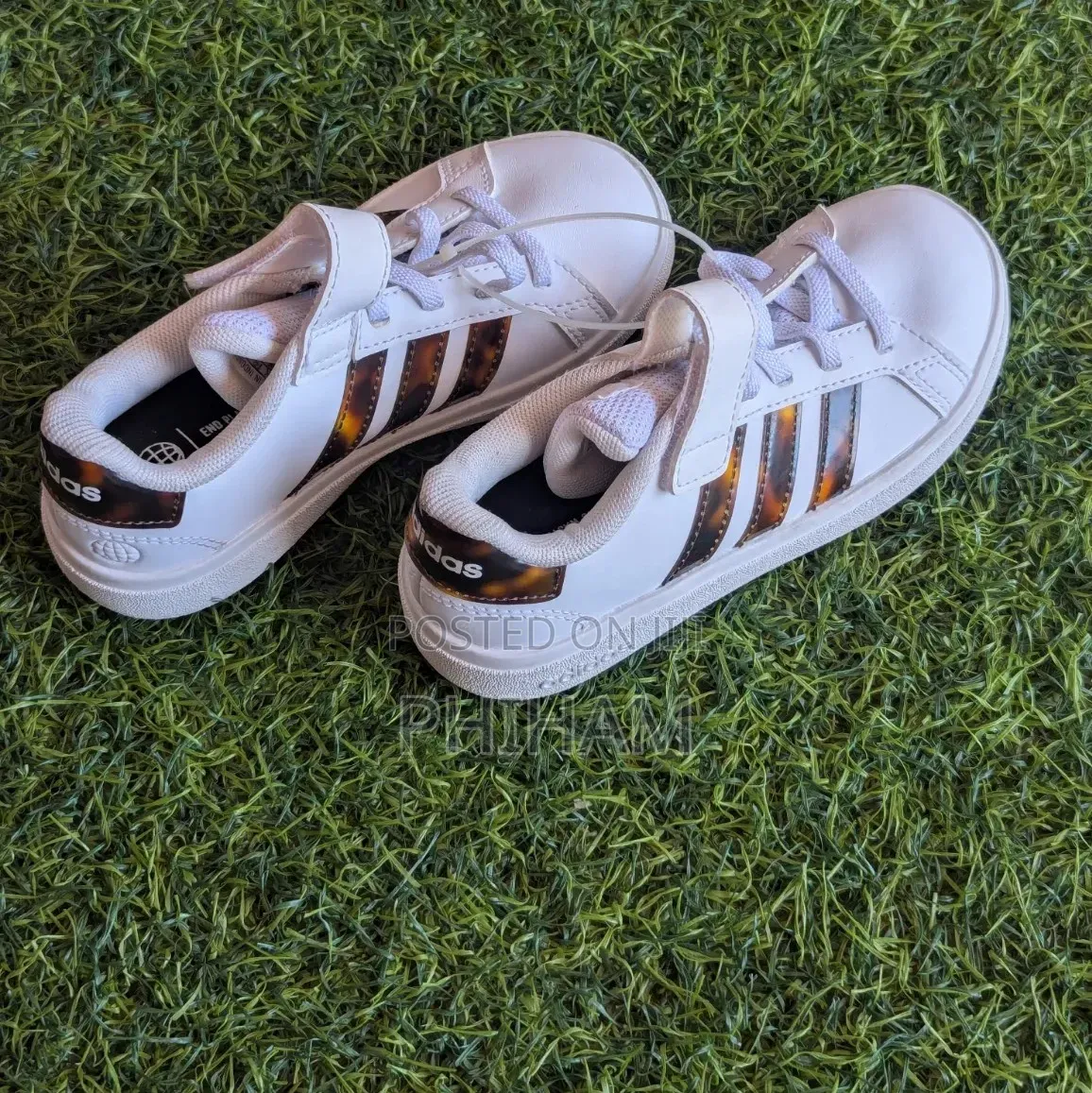 Kids White Adidas Sneakers