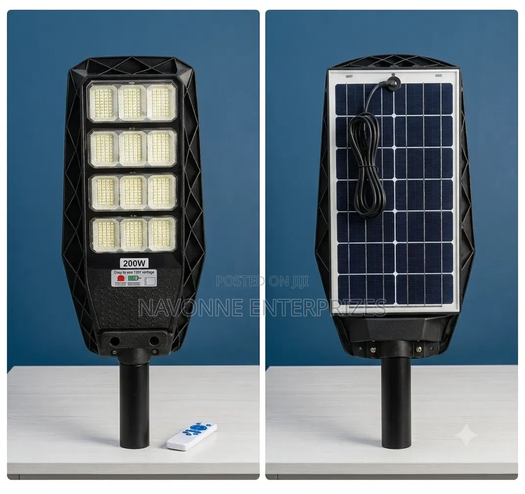 200W All-in-One Integrated Solar Street Lamp for Compounds & Pathways