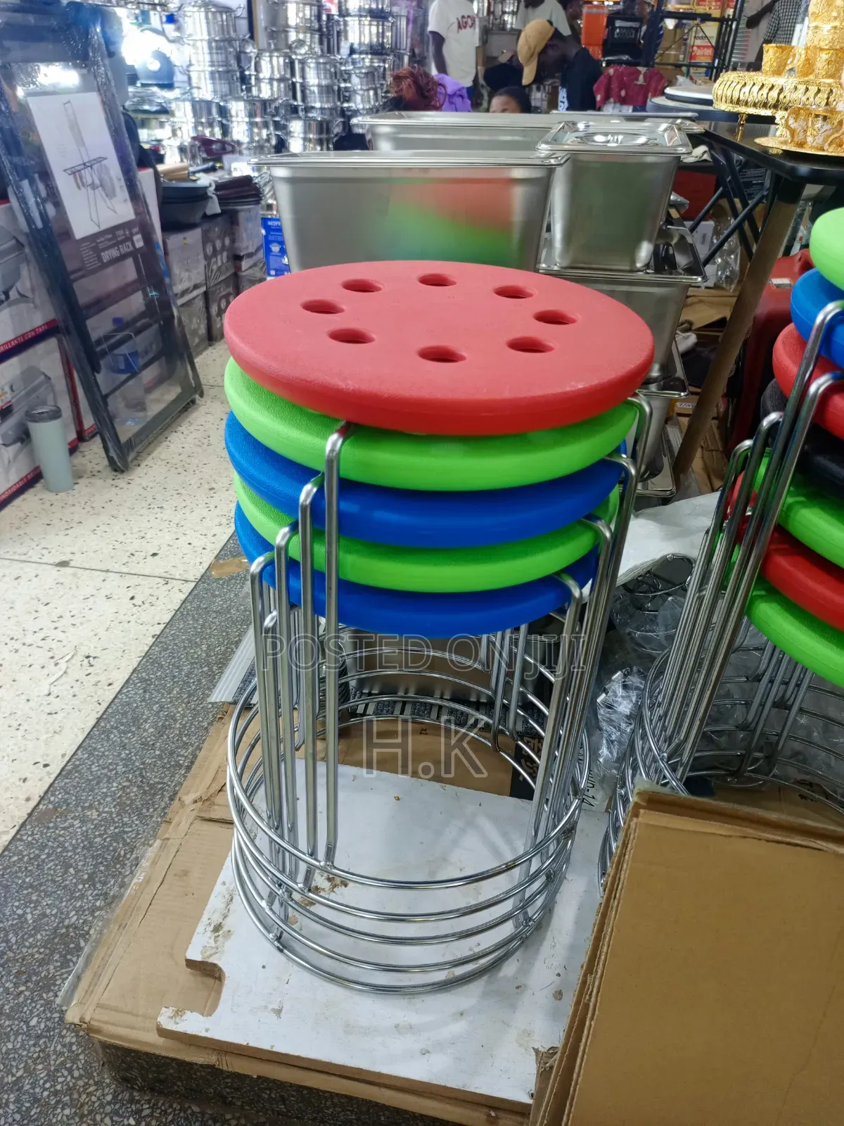 Space-Saving Round Stool