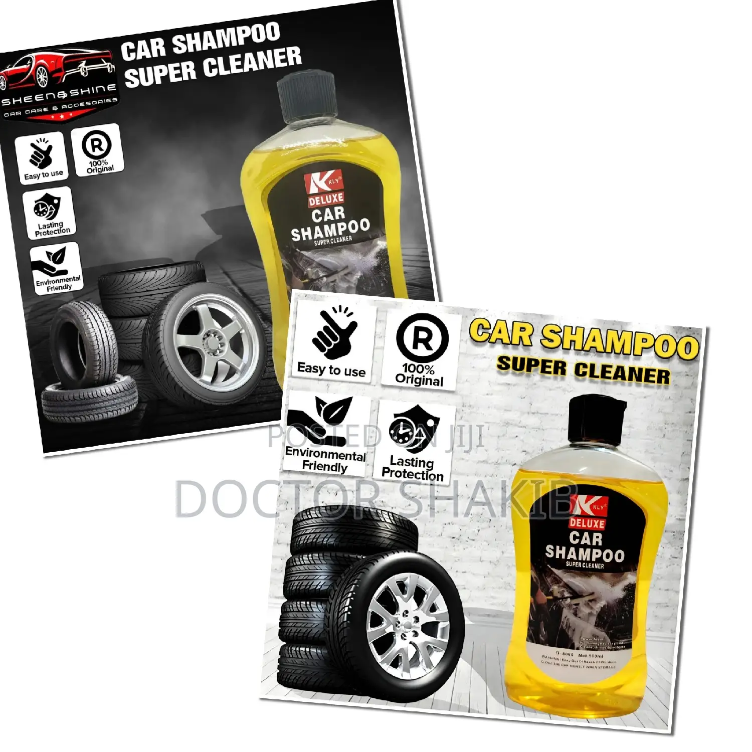 500ml Bottle of Deluxe Car Shampoo Super Cleaner