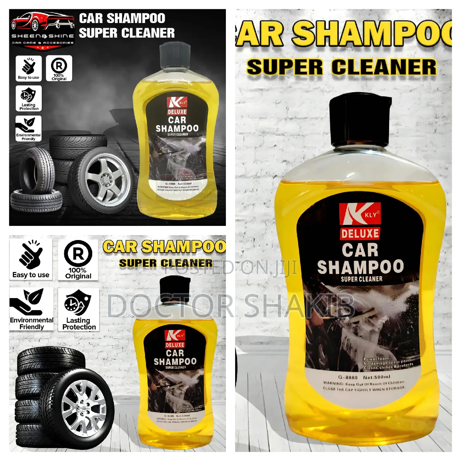 500ml Bottle of Deluxe Car Shampoo Super Cleaner