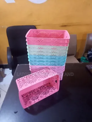 12-Piece Small Pantry Cosmetic Plastic Storage Baskets StrongVersatile