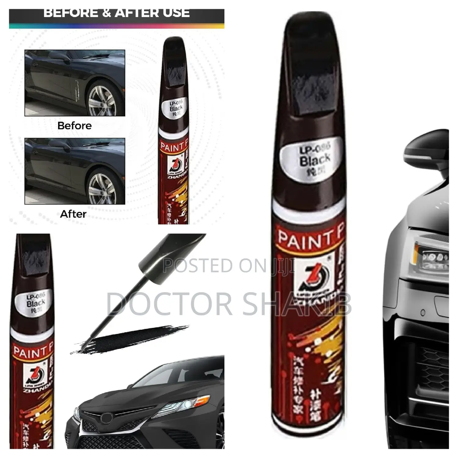 Lical Auto Paint Touch-Up Pen Black