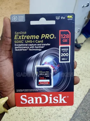 SanDisk Extreme PRO 128GB SDXC UHS-I Memory Card