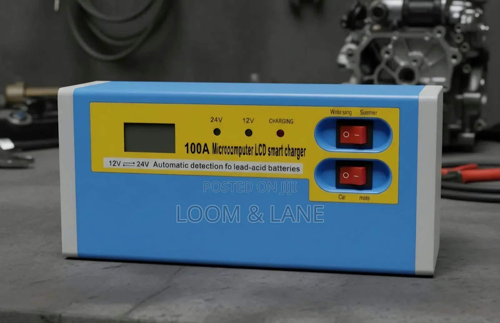 100A Microcomputer-Controlled LCD Smart Car Battery Charger