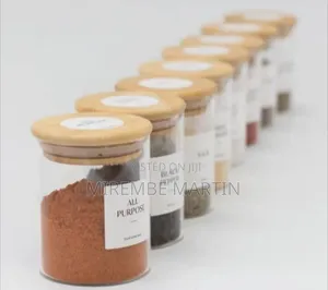 Sophisticated Glass Food Storage Jar Set With Bamboo Lids