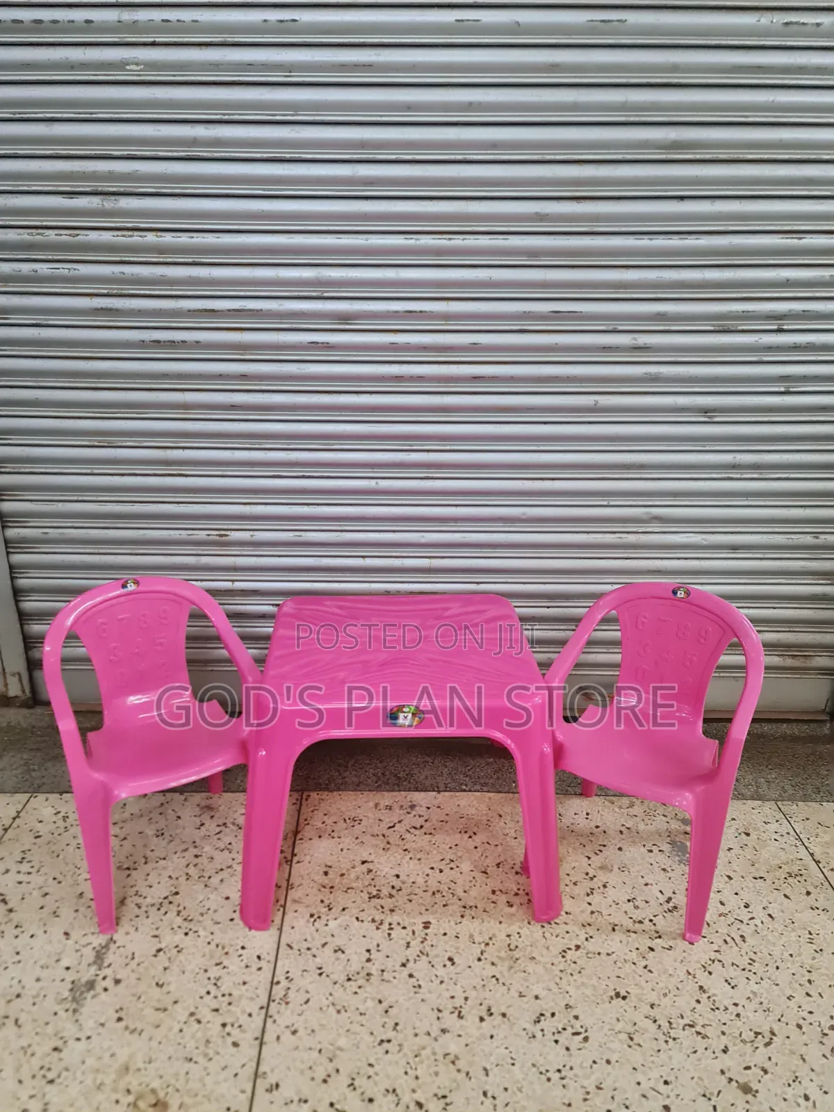 Pink Kids Plastic Chairs and Table Plastic Chairs and Table