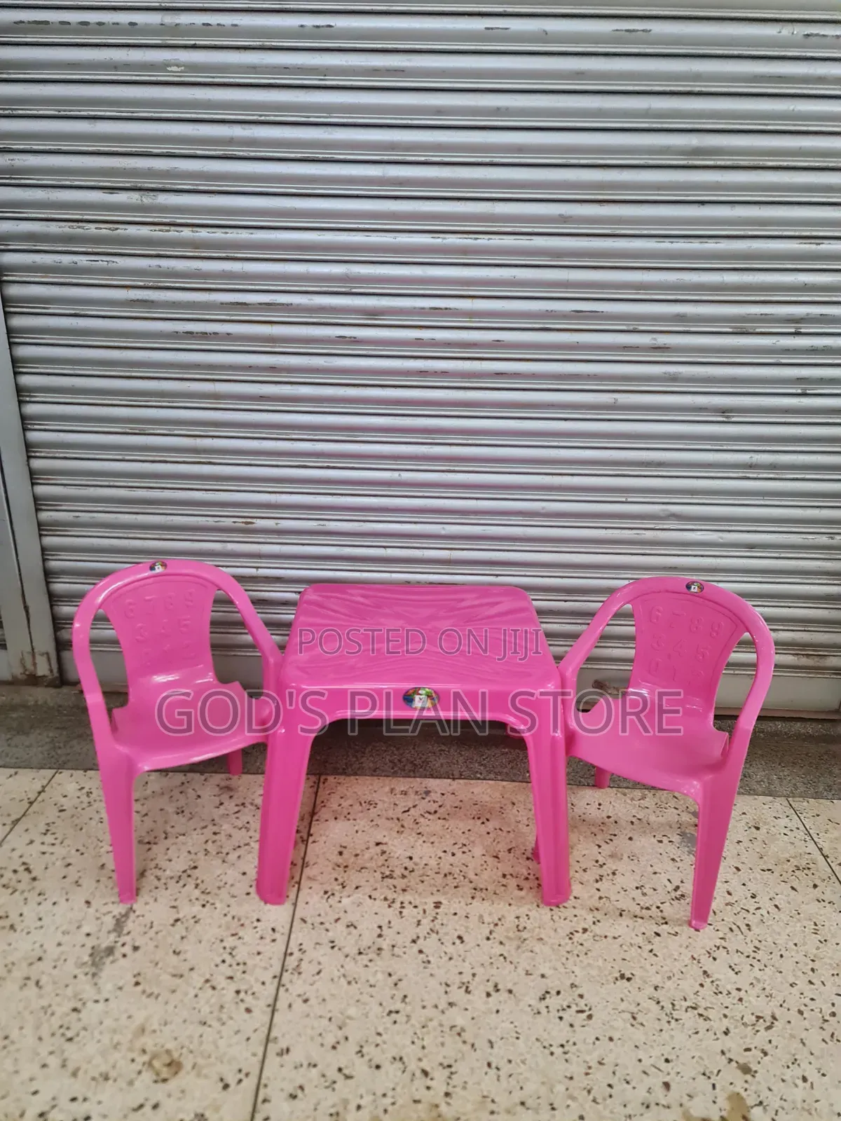 Pink Kids Plastic Chairs and Table Plastic Chairs and Table
