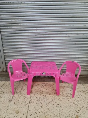 Pink Kids Plastic Chairs and Table Plastic Chairs and Table