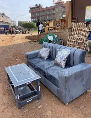Sofa Set & Wooden Table